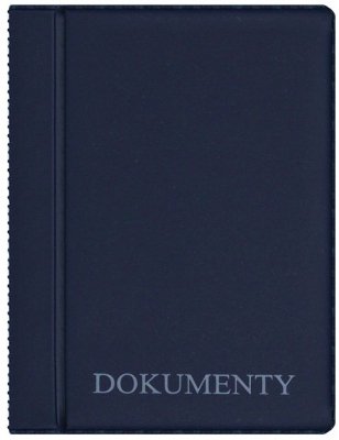 Okładka na dokumenty mini premium granat,Biurfol
