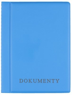 Okładka na dokumenty mini błękit, Biurfol