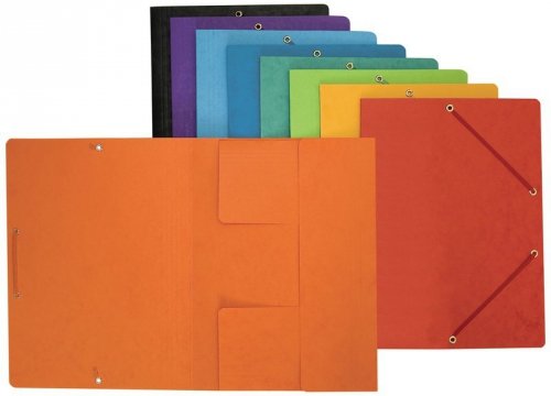 Teczka z gumką A4 preszpanowa zielona, Bantex
