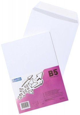 Koperta B5 biała HK 50 szt, Bantex