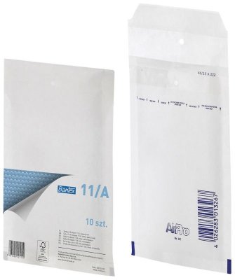 Koperta powietrzna A/11 120x175 mm biała luz, Bantex