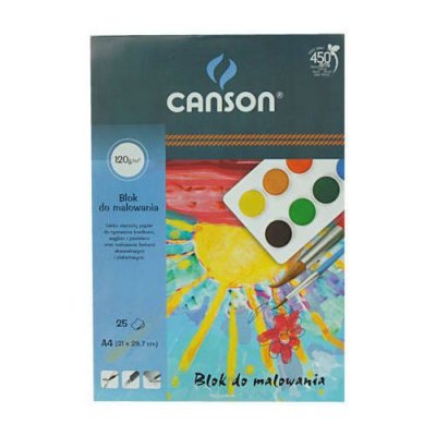 Blok do malowania A4 25 k. 120g, Canson