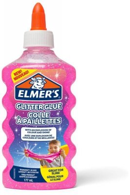 Klej błyszczący z brokatem różowy, 177ml 2077249, Elmer`s