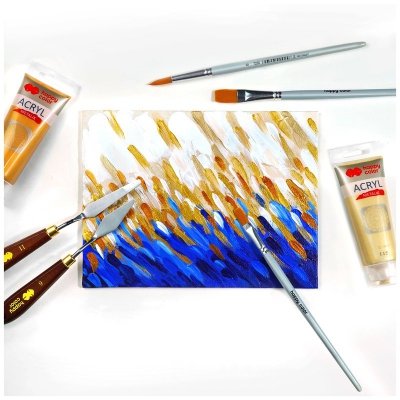 Podobrazie bawełniane impregnowane naturalne 18x24, MDF 4mm,  Happy Color