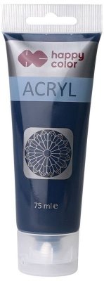 Farba akrylowa 75 ml, błękit pruski, Happy Color