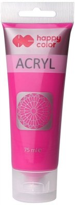 Farba akrylowa 75 ml, viva magenta, Happy Color