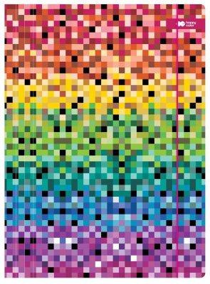 Teczka kartonowa z gumką 24x31cm Pixi Rainbow, Happy Color