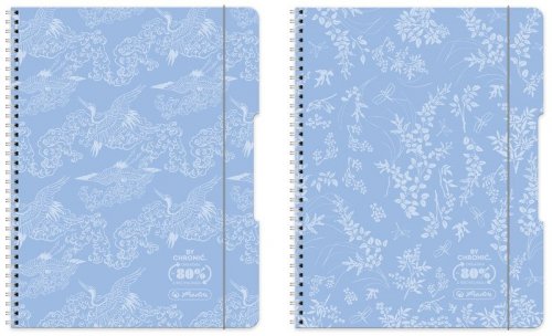 Brulion na spirali  A4 80k. Eco PP pastel błękit, Herlitz