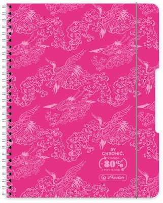 Brulion na spirali  B5 80k. Eco PP colors róż, Herlitz