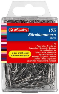 Spinacze 26 mm metalowe 8760803, Herlitz