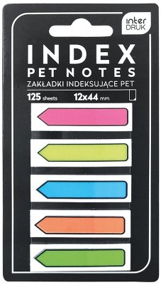 Zakładki indeksujące Pet strzałki Neon, Interdruk