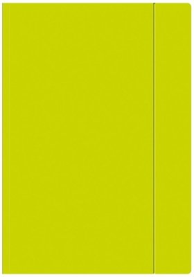 Teczka z gumką A4+ Fluo limonka, Interdruk