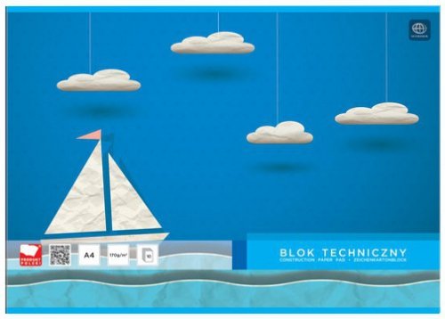 Blok techniczny A4 10 k. 170g, Interdruk