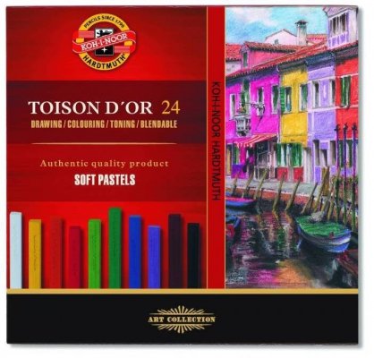 Pastele suche 24k. sztyft kwadrat 7x7 Toison D&quot;Or, Koh-I-Noor
