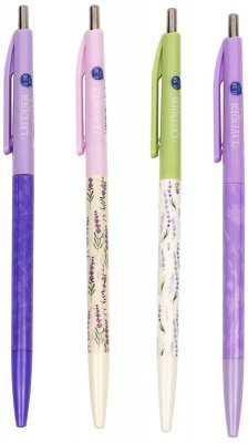 Długopis pstrykany Lavender 0,5 mm niebieski , M&G