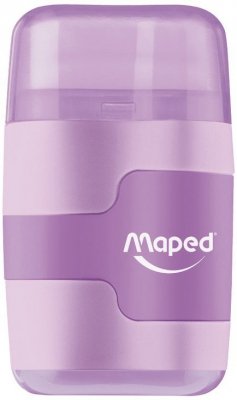 Temperówka z gumką Connect Pastel  2 otwory Maped