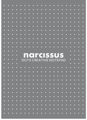 Blok A4 80k w kropki szary, Narcissus