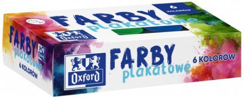 Farby plakatowe  6-kol. 20 ml, Oxford