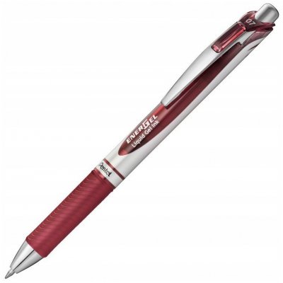 Pióro kulkowe EnerGel automat. 0.7 mm BL77-BG burgund, Pentel