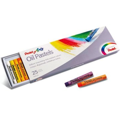 Pastele olejne 25-kol. 8.6 x 60.5 mm PHN-25, Pentel