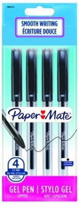 Długopis Jiffy gel 0,5 czarny 4szt..Paper Mate