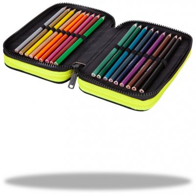 Piórnik potrójny z wyposażeniem Jumper 3 Gradient Lemon CoolPack, Patio