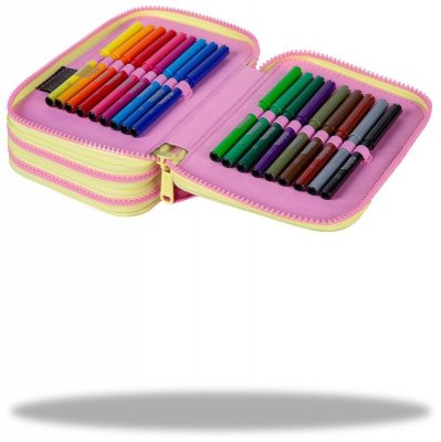 Piórnik potrójny z wyposażeniem Jumper 3 Gradient Peach CoolPack, Patio