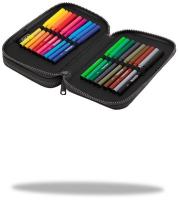 Piórnik podwójny z wyposażeniem Jumper 2 Rpet Grey CoolPack, Patio