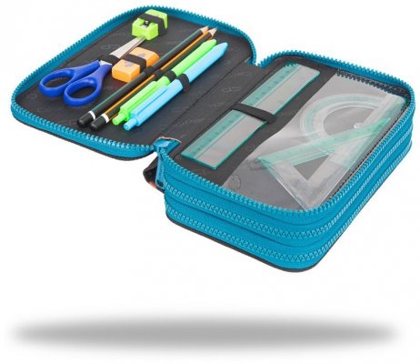 Piórnik potrójny z wyposażeniem Jumper 3 Fossil CoolPack, Patio