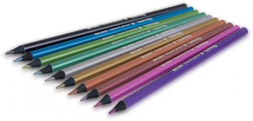 Kredki 6-kol. okrągłe Jumbo neon + temperówka Colorino, Patio