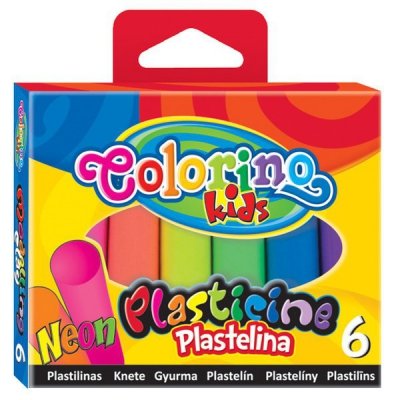 Plastelina 6-kol. neon Colorino, Patio