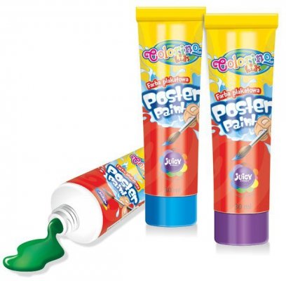 Farby plakatowe 12-kol. 30ml w tubie Colorino, Patio