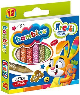 Kredki 12-kol. Bambino, St.Majewski
