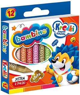 Kredki 12-kol. Bambino, St.Majewski