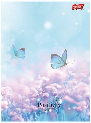 Zeszyt A5 32 k. kratka laminowany Positivity, Unipap