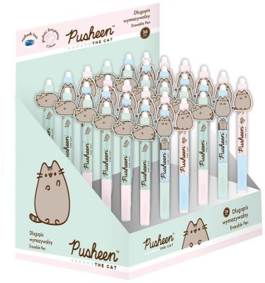 Długopis automatyczny wymazywalny z ergonomicznym uchwytem Pusheen, St.Majewski