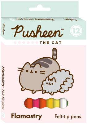Flamastry 12-kol. Pusheen, St.Majewski