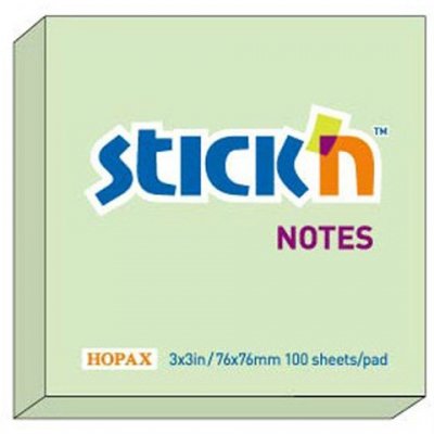 Notes samoprzylepny 76 x 76 mm ziel-past. 159056, Stick`n