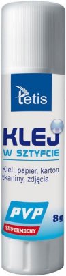 Klej sztyft 8g PVP Gel 208927, Tetis