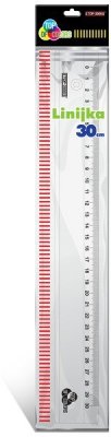 Linijka 30 cm przezroczysta, Top-2000
