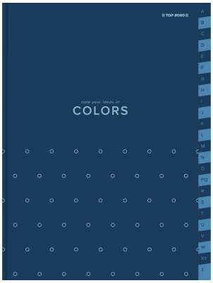 Skorowidz A5 96k 70g kratka Colors niebieski, TOP 2000