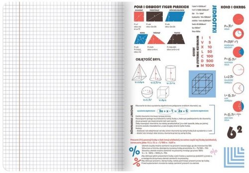 Zeszyt temat. matematyka A5 60 k. kratka 70g 169455, Top-2000