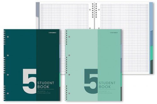 Kołonotes A4 100k 70g kratka Student Book 5P, Top-2000