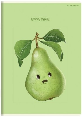 Zeszyt A5 32k 70g Fruits linia podwójna kolorowa, Top 2000