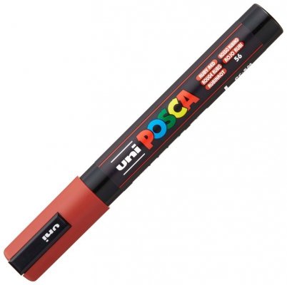 Marker pigmentowy Posca PC-5M rubinowo-czerwony, Uni