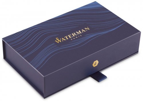 Pudełko prezentowe  z granatowym skórzanym etui Waterman