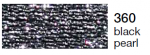 mulina Madeira Metalic perle 10 -black pearl  360