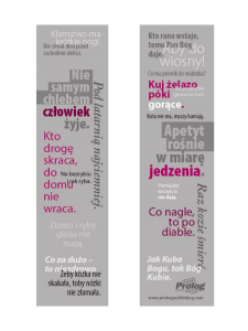 Zakładka. Polskie przysłowia