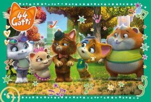 Puzzle z rączką 44 Koty 60 elementów 2