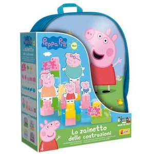Świnka Peppa Plecak z klockami konstrukcyjnymi
